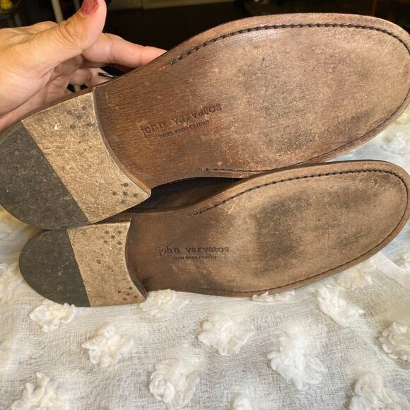 John Varvatos Chase Chukka Brown Leather Shoes Size 10.5 - Picture 3 of 12